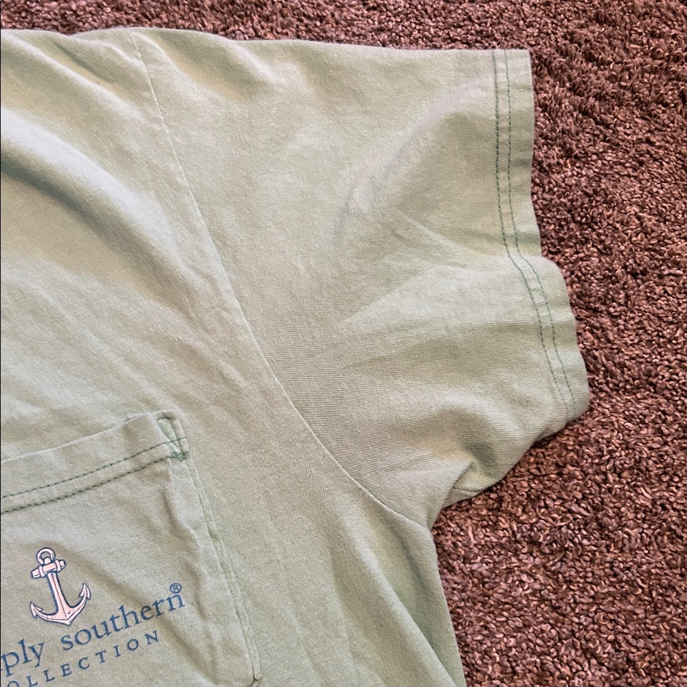 Simply Southern Men’s Pocket Tee - Mint - Picture 5 of 8